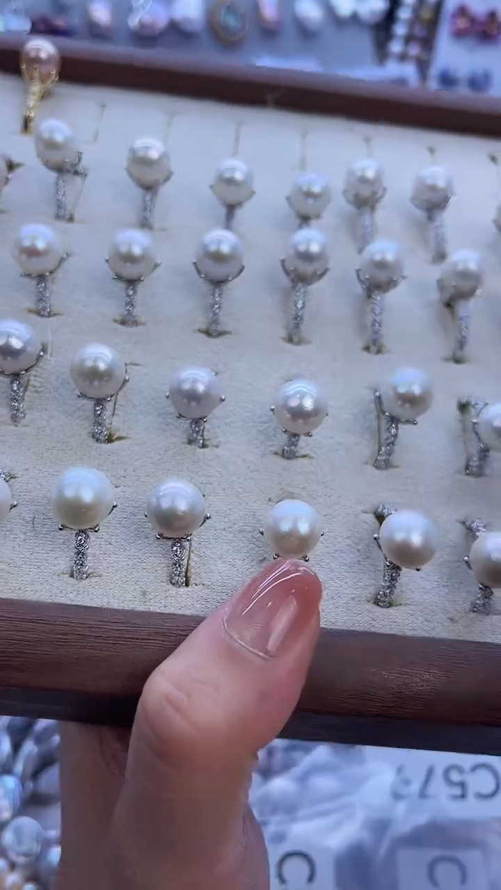 【闪购商品】淡水珍珠戒指未镶嵌583多样性发货 发其一