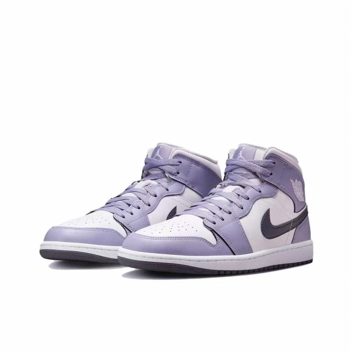 Nike/耐克正品男子AJ1白紫运动鞋百搭流光风中帮休闲鞋DQ8426-145