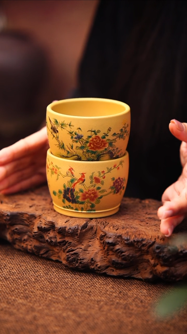 茶杯紫砂宜兴原矿紫砂 全手工制作