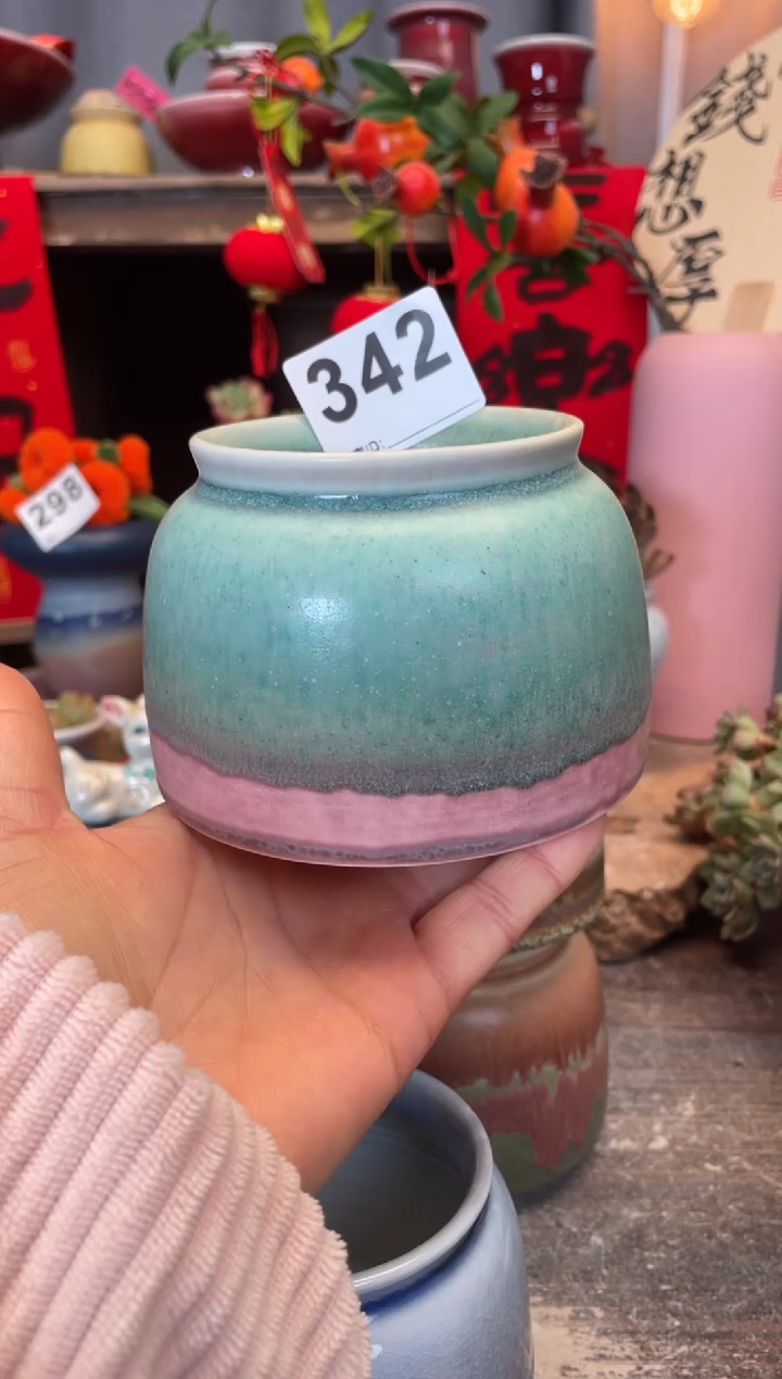 【闪购商品】摆件342知木小芳花盆