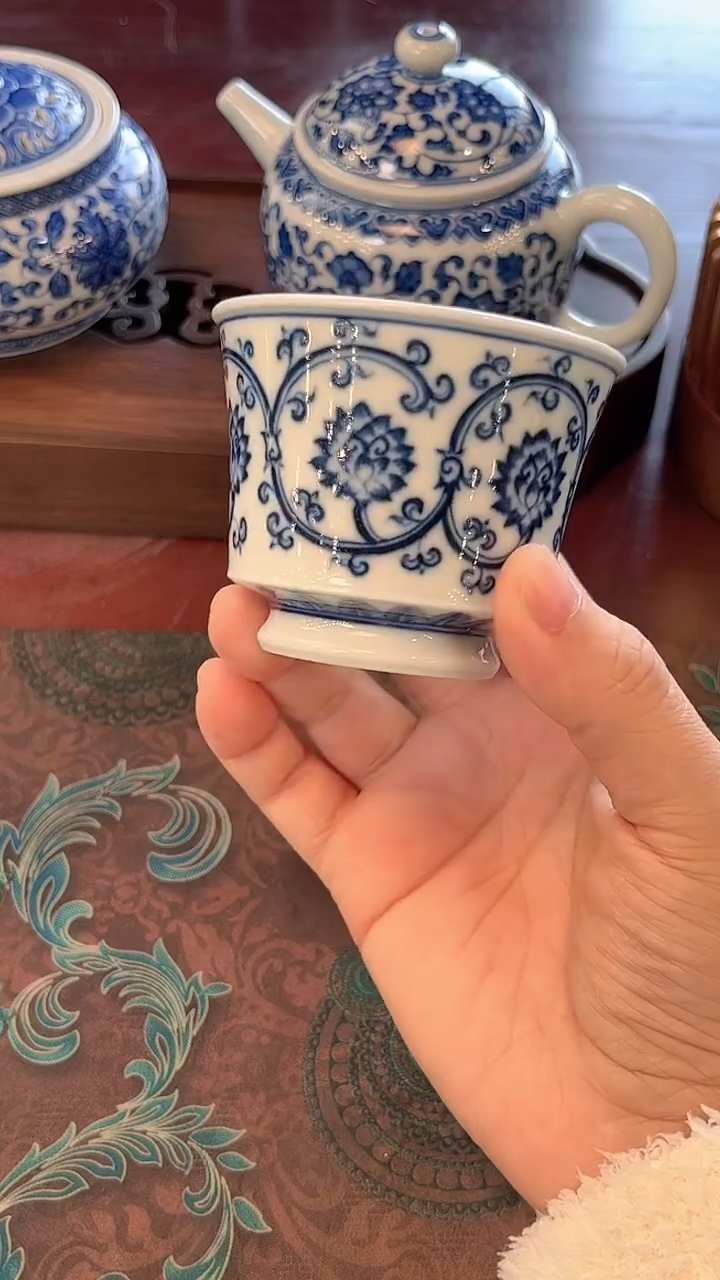 镹曰陶手工手绘制作茶具高马蹄