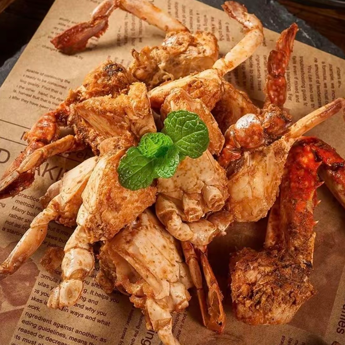 【黄金梭子蟹】舟山特产香酥梭子蟹 即食熟食解馋海鲜零食100g/盒