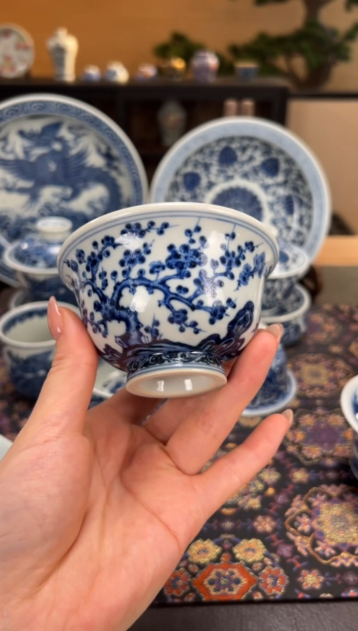 瓷片 松竹梅 大压手     