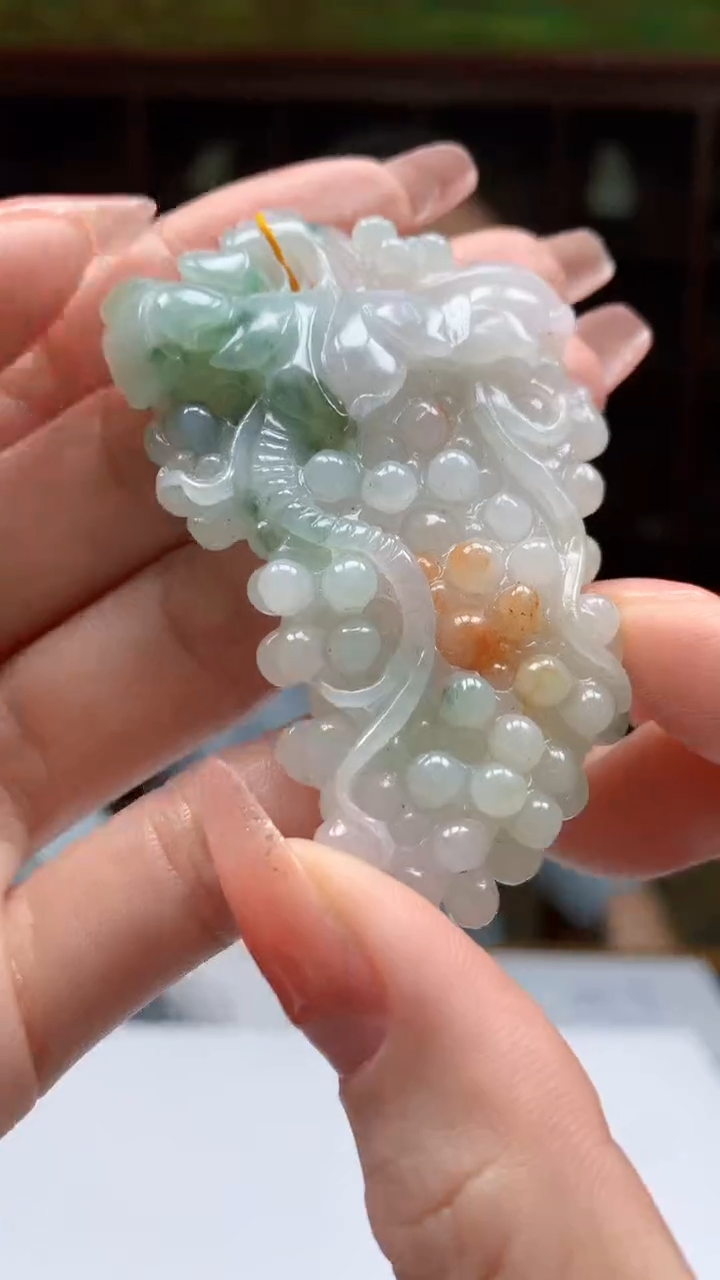 【闪购商品】定制翡翠未镶嵌1081ry-毛货挂件33