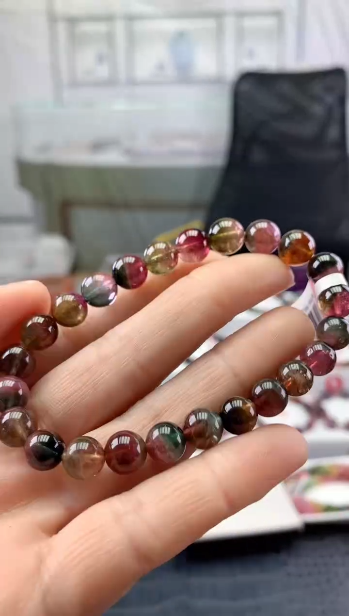 未镶嵌手串碧玺多样性发一条