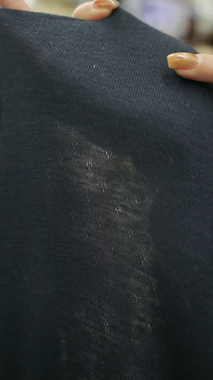 混纺1.2米 JIS面料.WO 羊毛面料深藏青羊毛针织连衣裙布料宽154CM