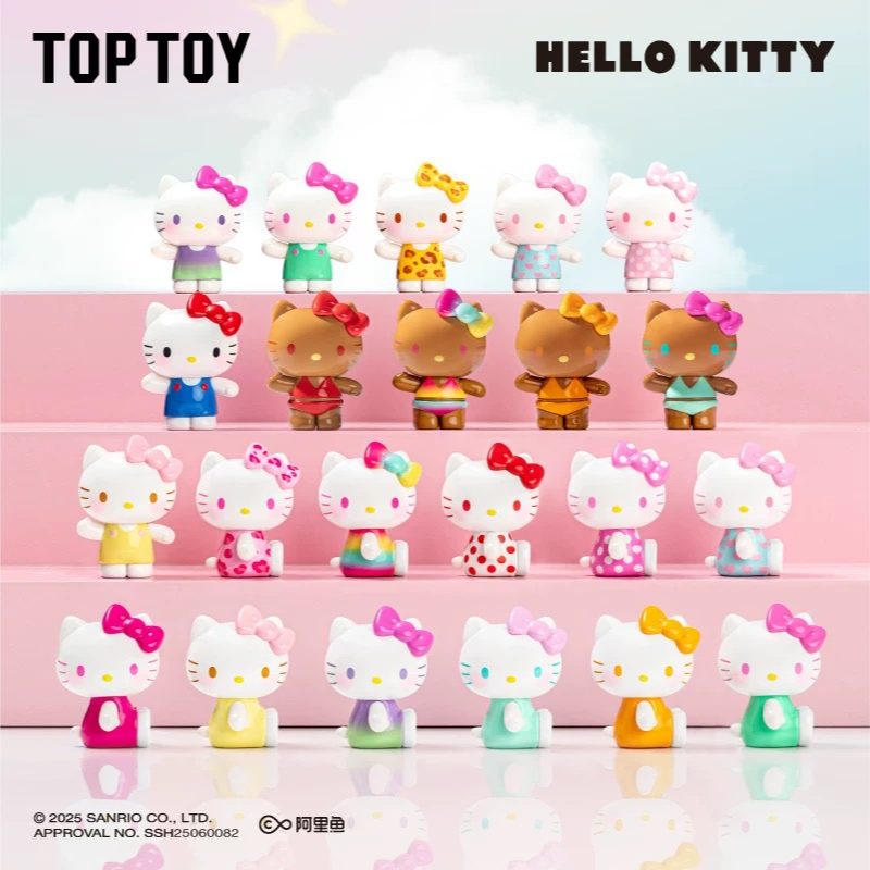 Hello Kitty夏日彩虹糖盲袋盲盒萌粒摆件盲盒