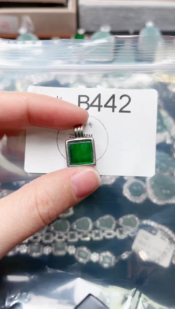 【闪购商品】翡翠颈饰未镶嵌442赠皮绳