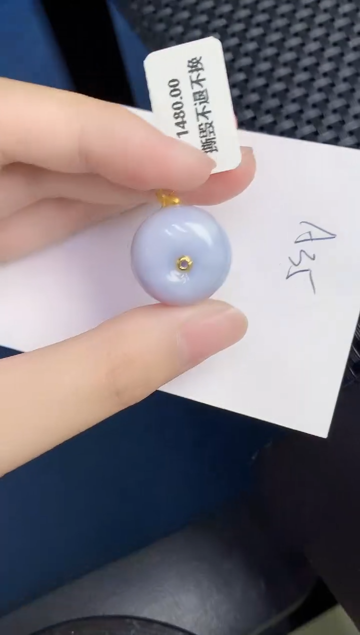 翡翠18K金镶嵌颈饰000000000