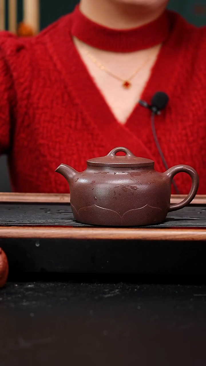 茶壶紫砂微瑕全手工底槽青禅莲350cc