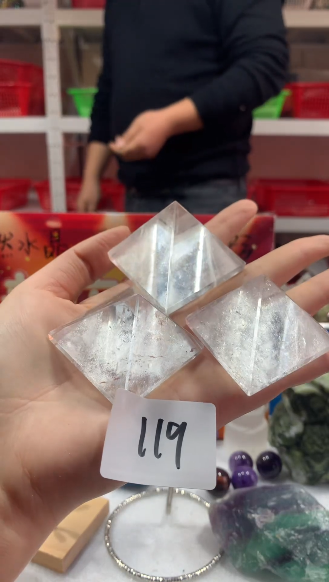 未镶嵌珠宝半成品水晶天然水晶默认微瑕多样性发其一119