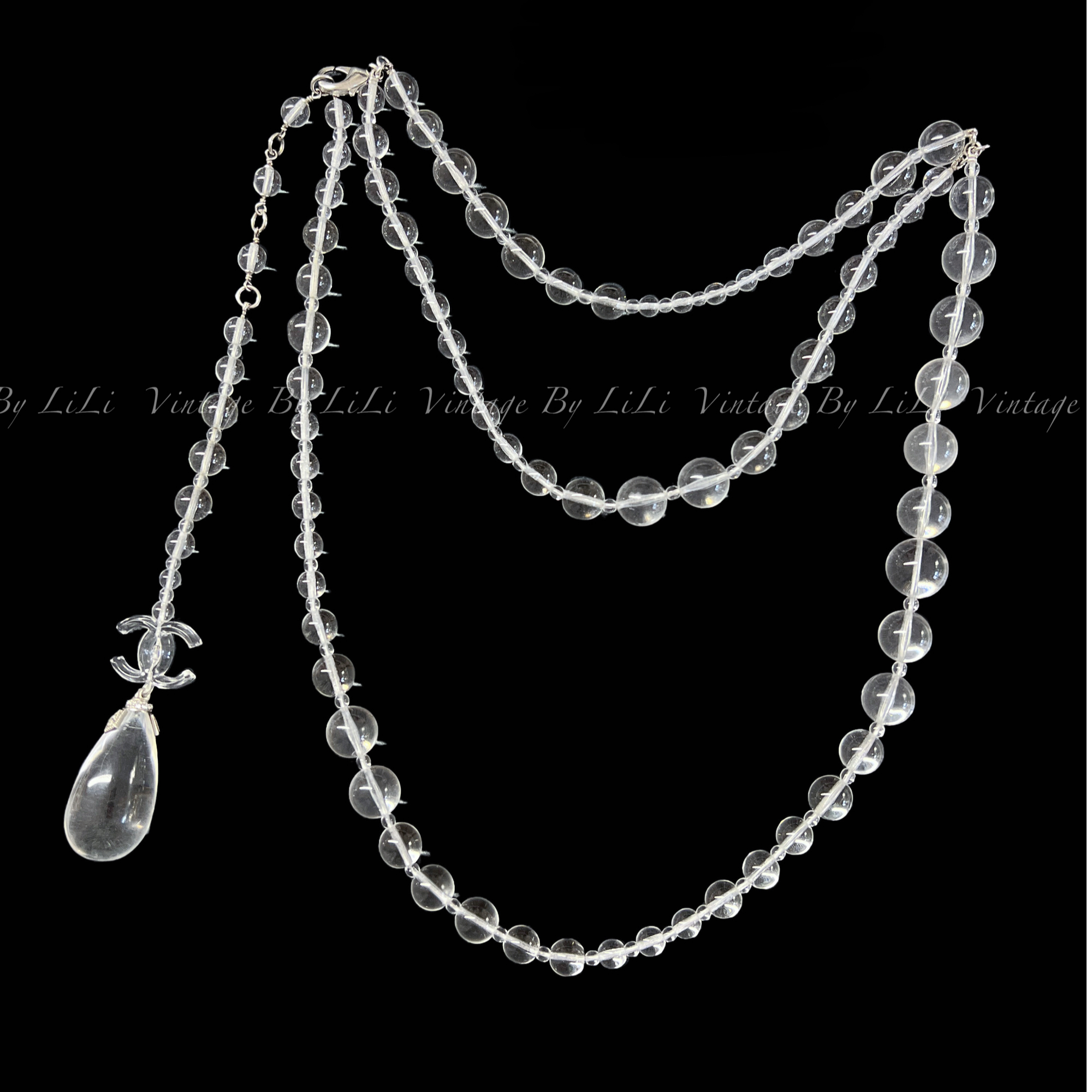 95新 Chanel/香奈儿 瀑布系列水滴吊坠腰链 18S走秀款