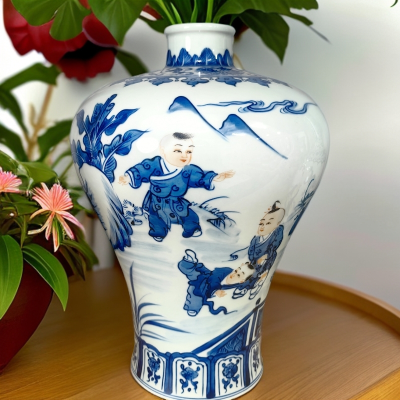 景德镇手工手绘花瓶