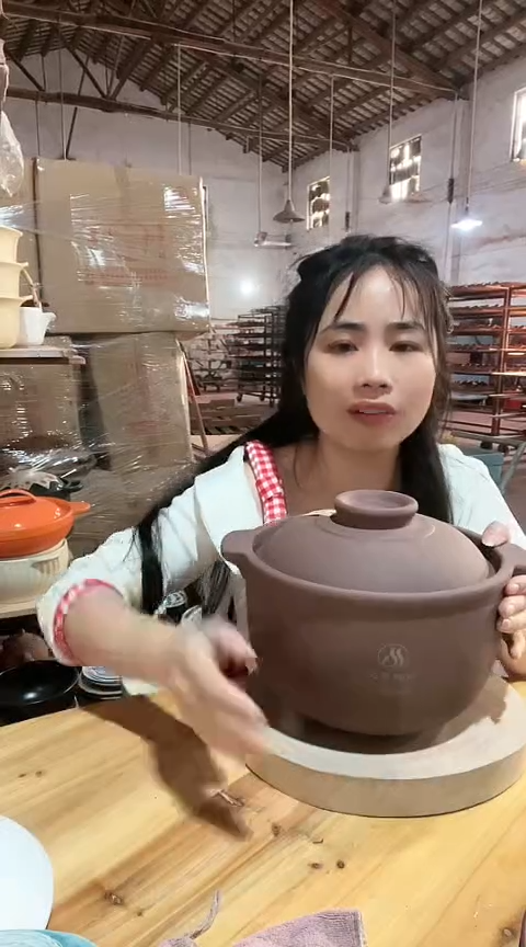陶瑕疵3.5原陶锅带盖