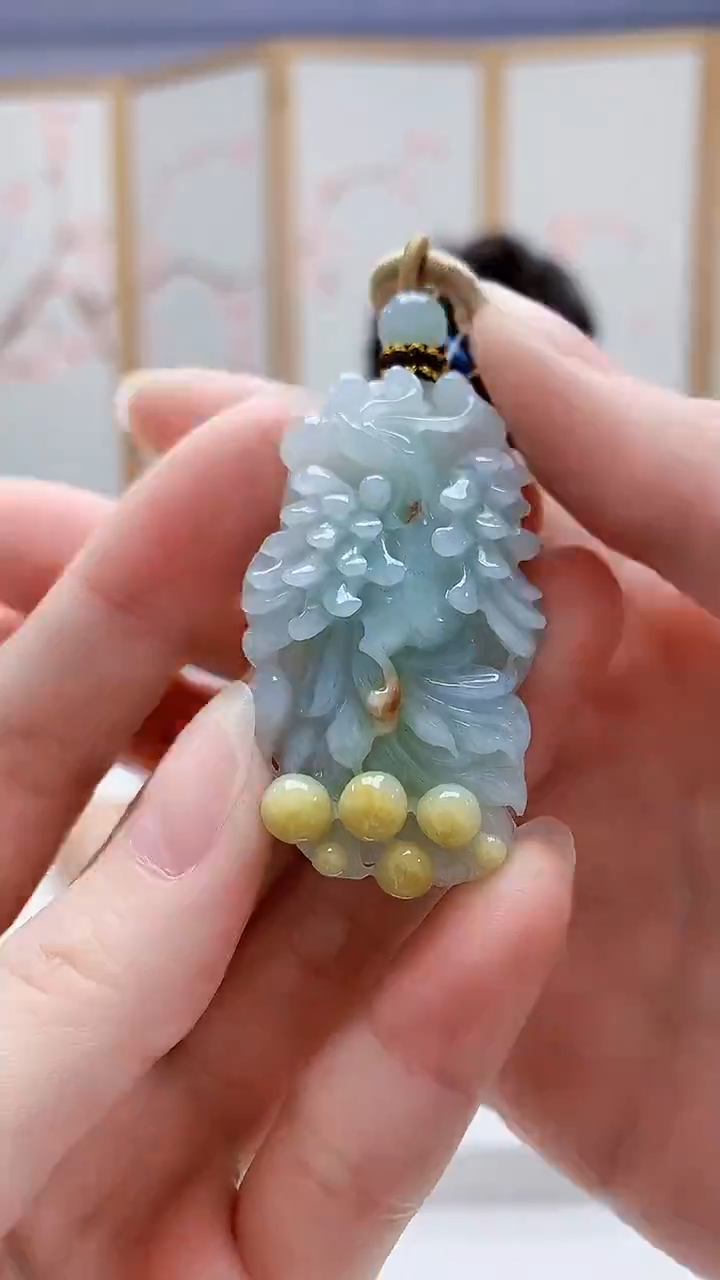 未镶嵌定制翡翠5175ry-毛货挂件94