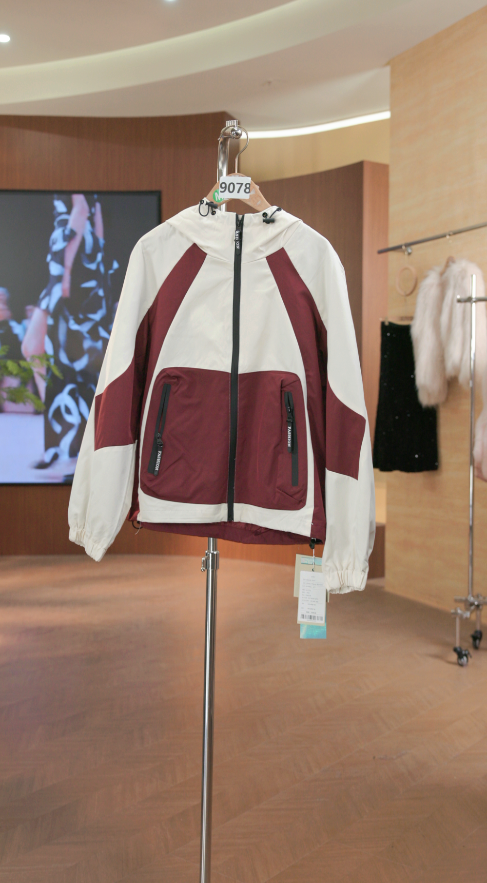 9078 秋冬款气质时尚百搭女士设计师外套针织衫女装