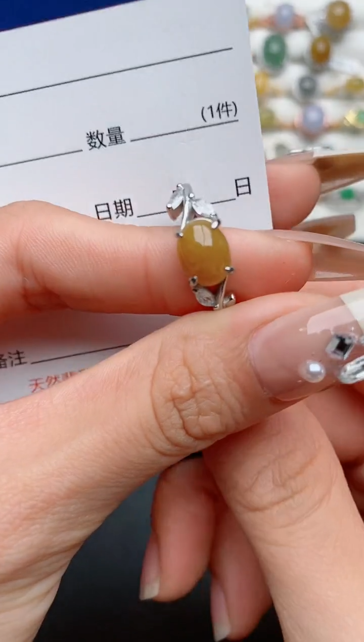 【闪购商品】翡翠戒指银S925镶嵌.............