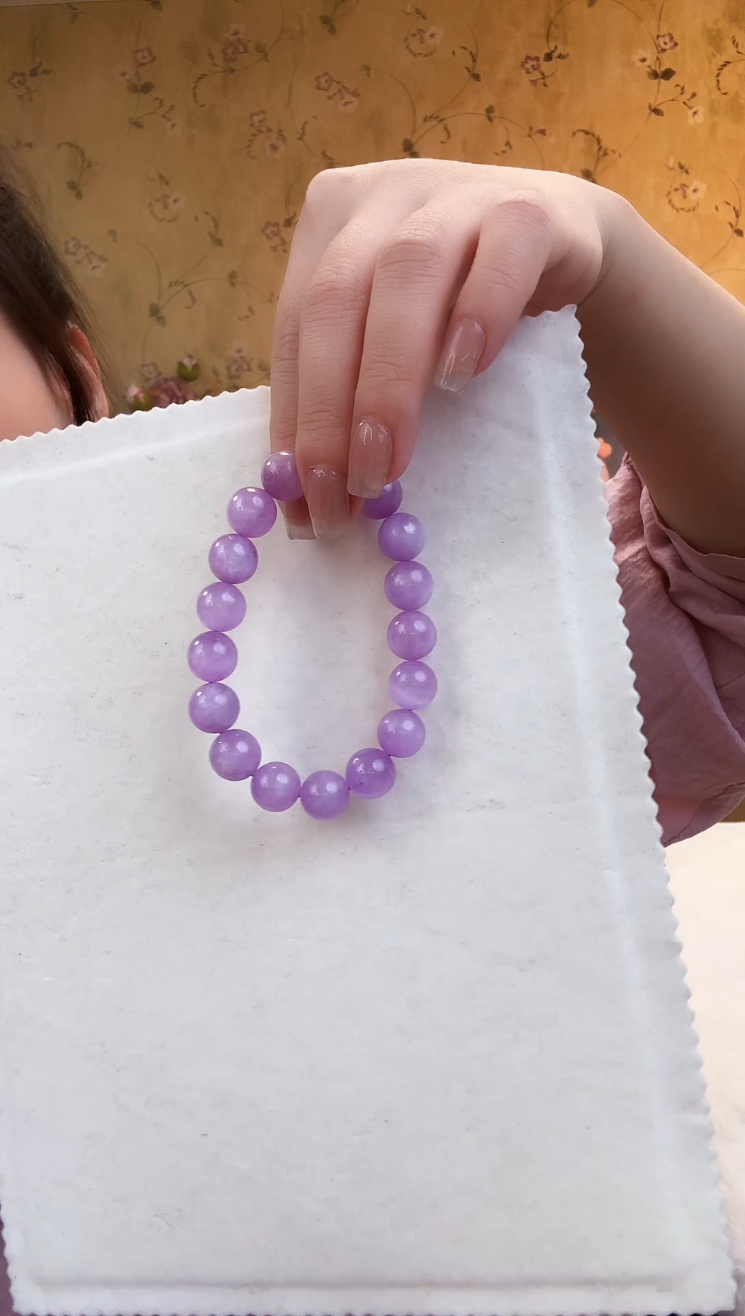 【闪购商品】锂辉石手串未镶嵌紫锂辉手串约12M