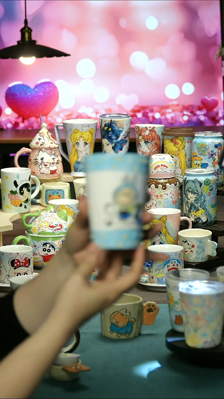 景德镇陶瓷手作杯&A395