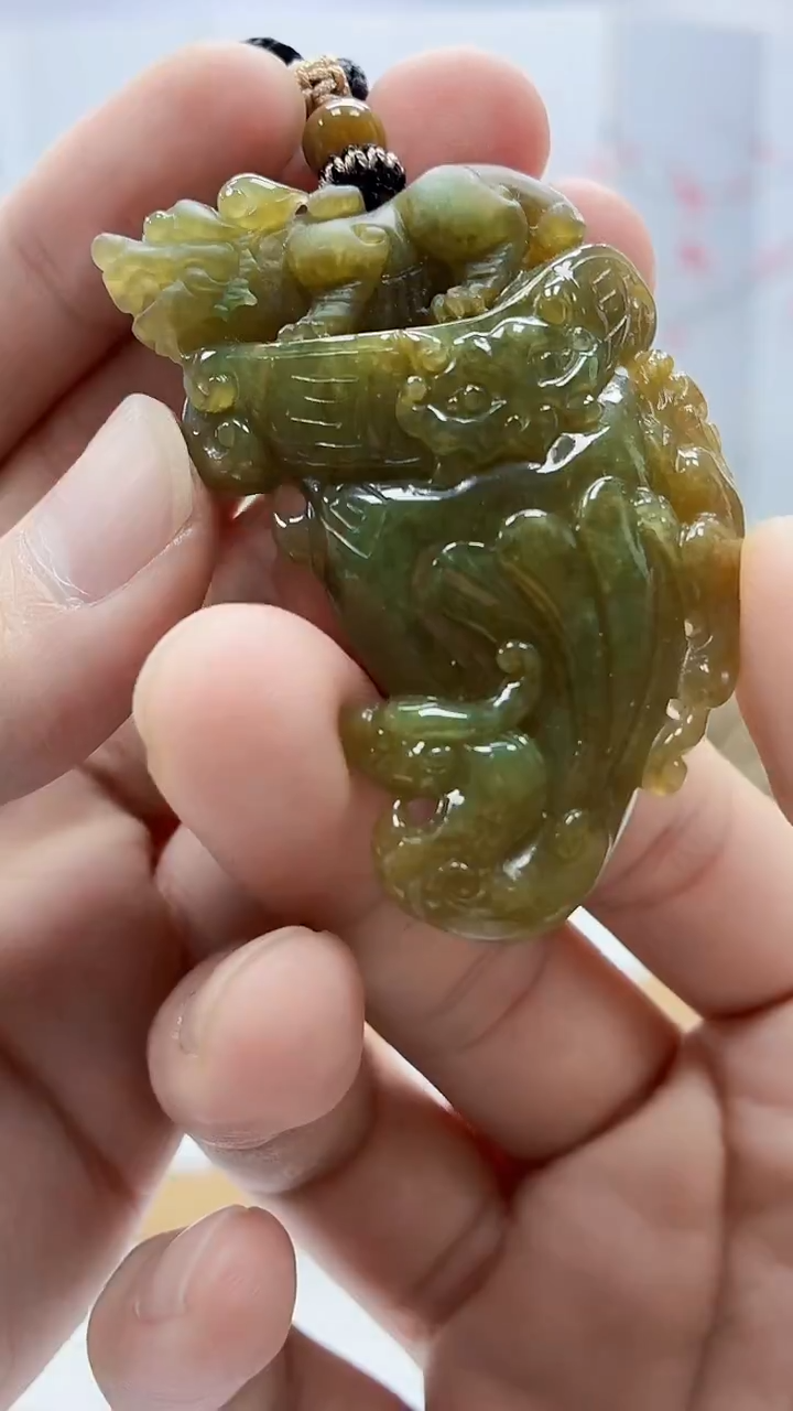 未镶嵌定制翡翠5167bb-毛货挂件62