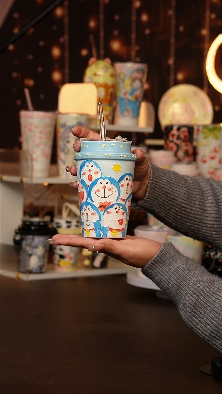 (玉泥）景德镇手工手绘文创陶瓷杯