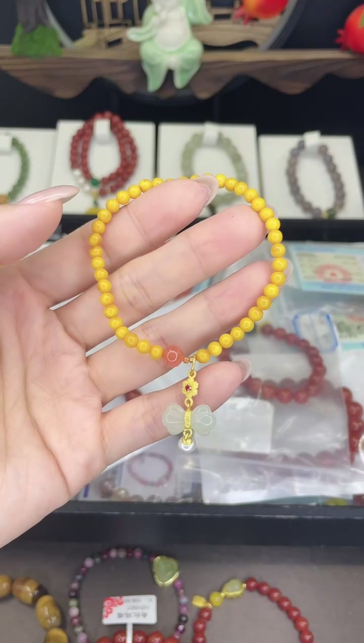 【闪购商品】蜜蜡手链未镶嵌蜜蜡手链