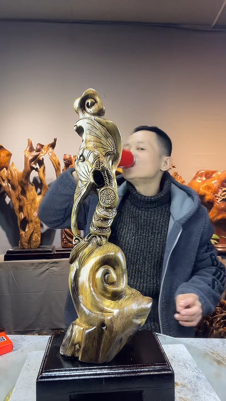 金丝楠广****木小叶桢楠随行摆件28