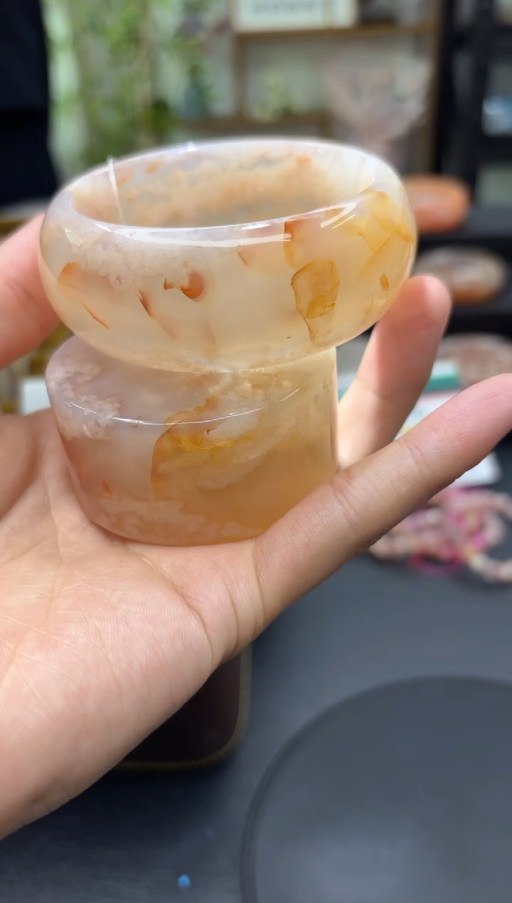 【闪购商品】石英质玉手镯未镶嵌C554(61圈赠送镯心)