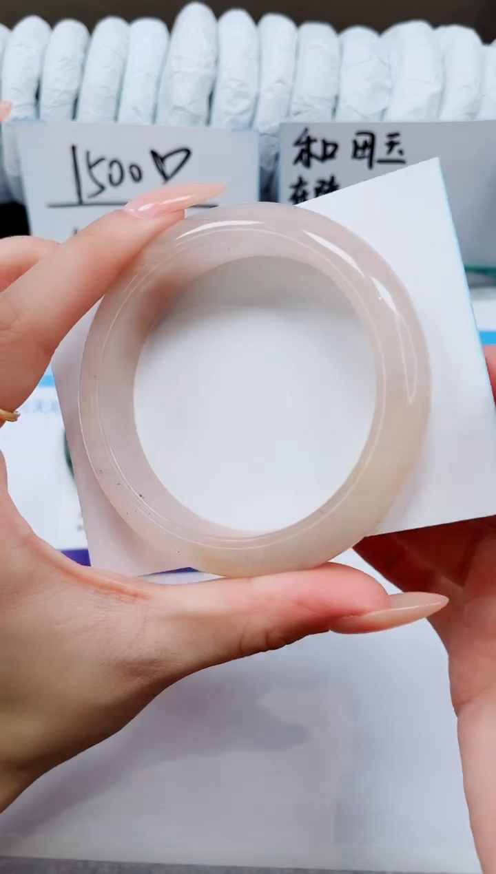 未镶嵌手镯石英质玉A37-57`58`59