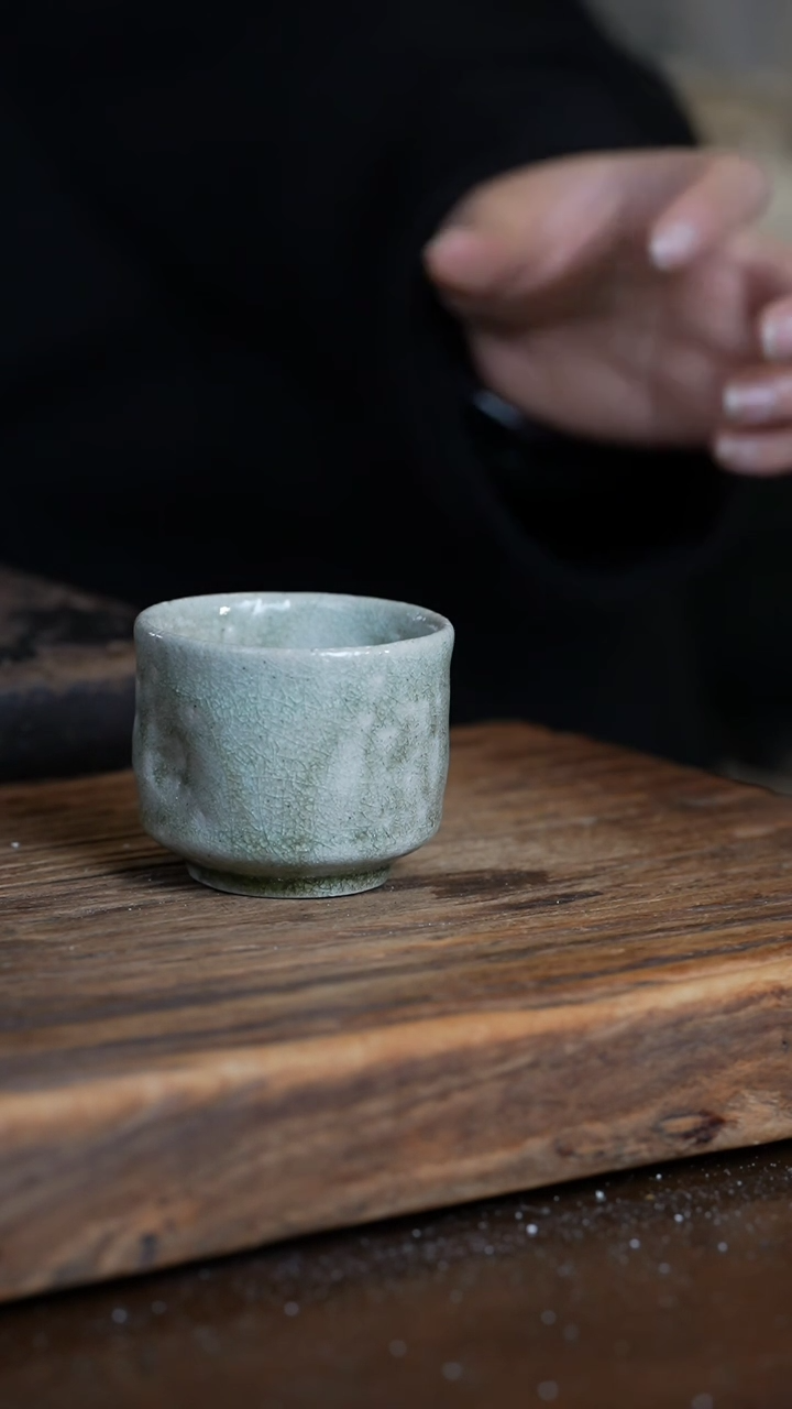 【闪购商品】杯子浪鬼柴烧  无我系列杯子（微瑕）