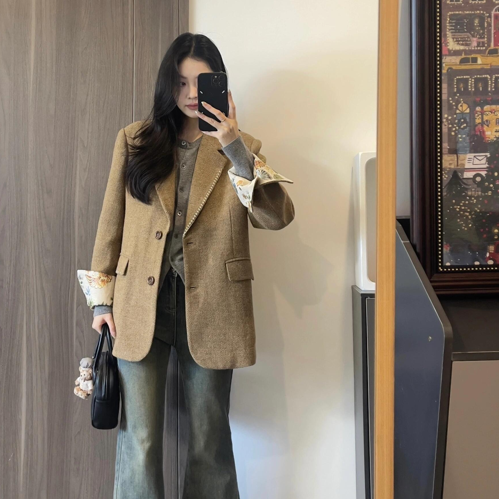 【现货+运费险】高级感小西装外套西服超好看休闲气质名媛2589#