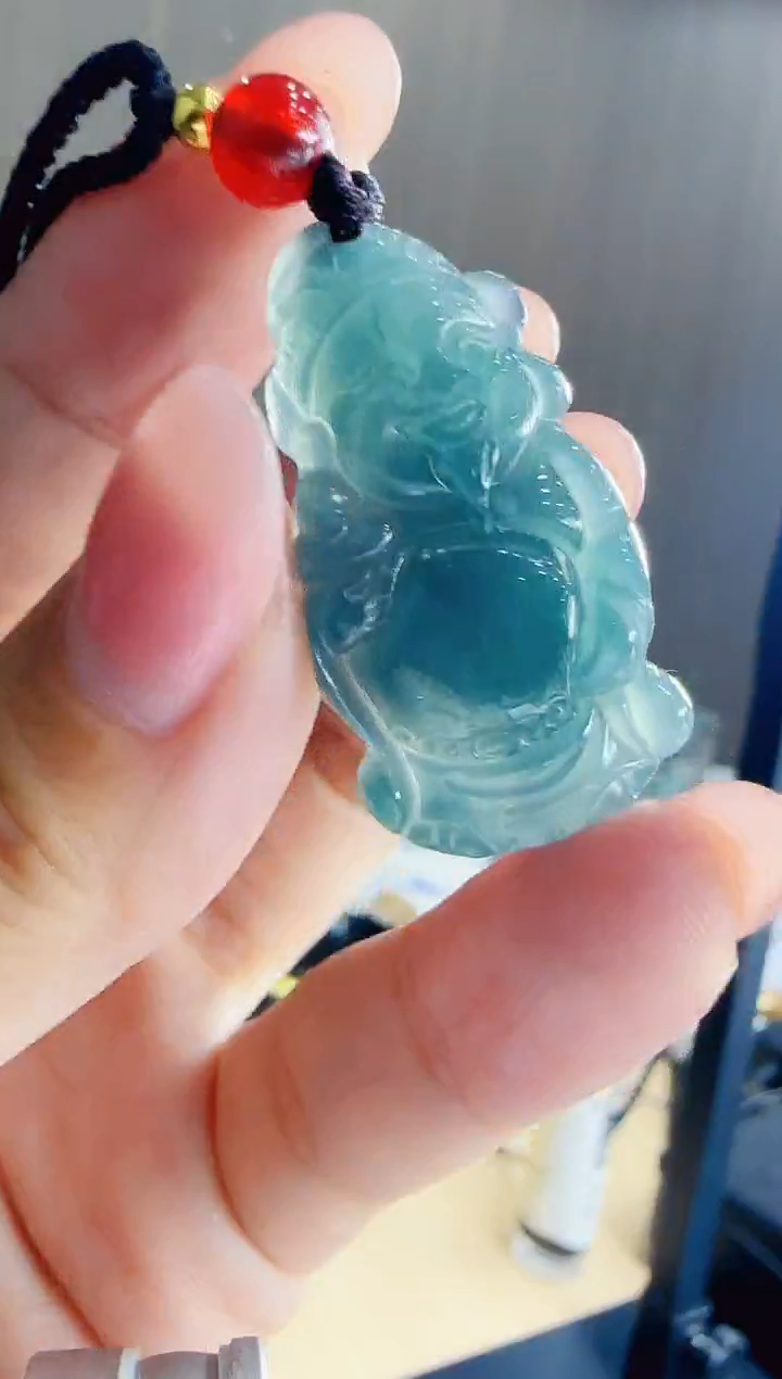 颈饰未镶嵌翡翠多样性发其一 小财神 