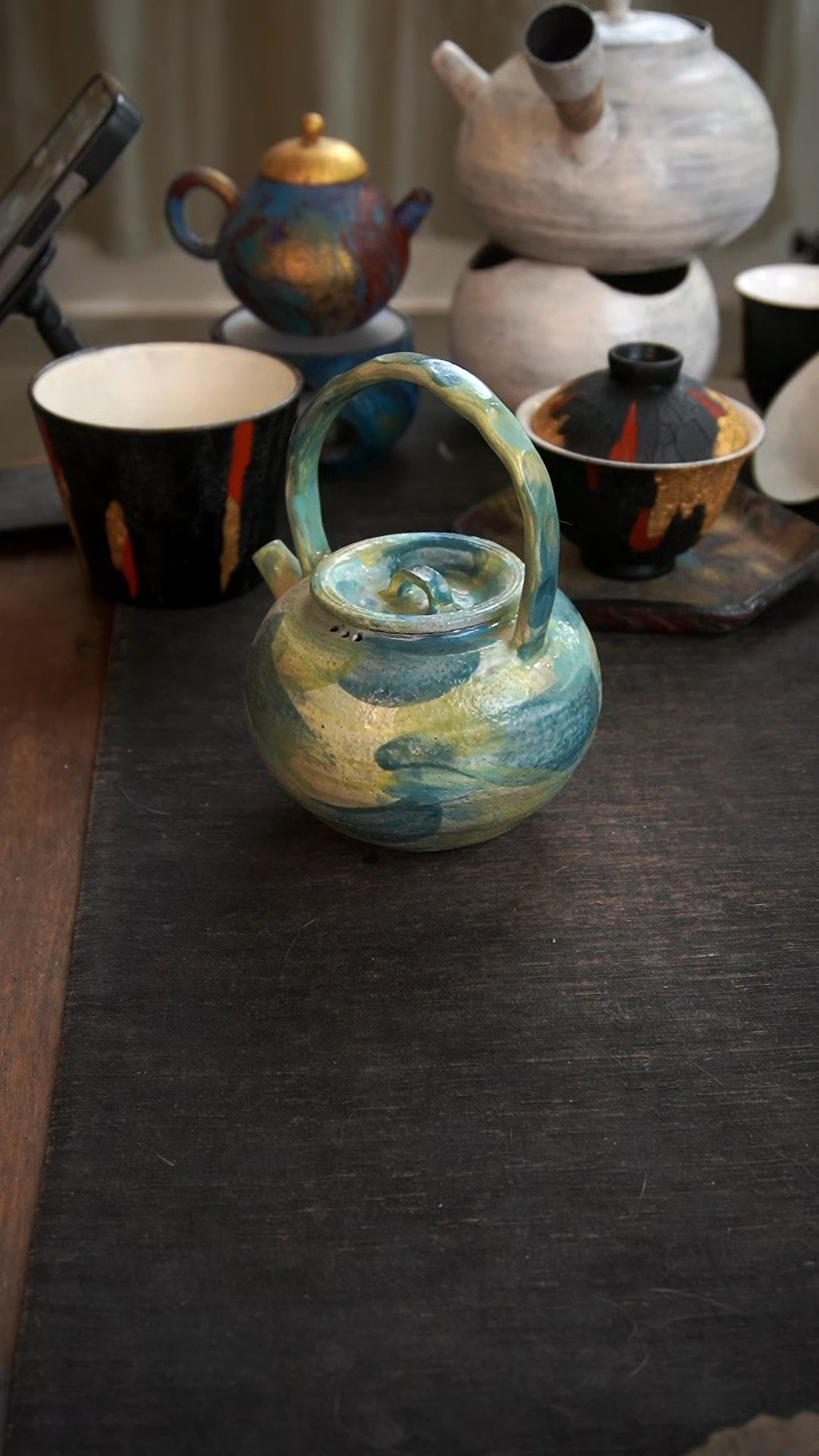 【闪购商品】其他粉引手绘泡茶壶912