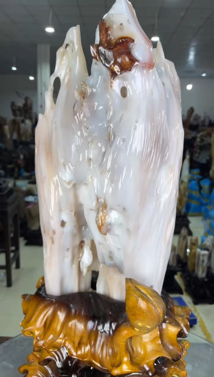 【闪购商品】硅化玉摆件未镶嵌26