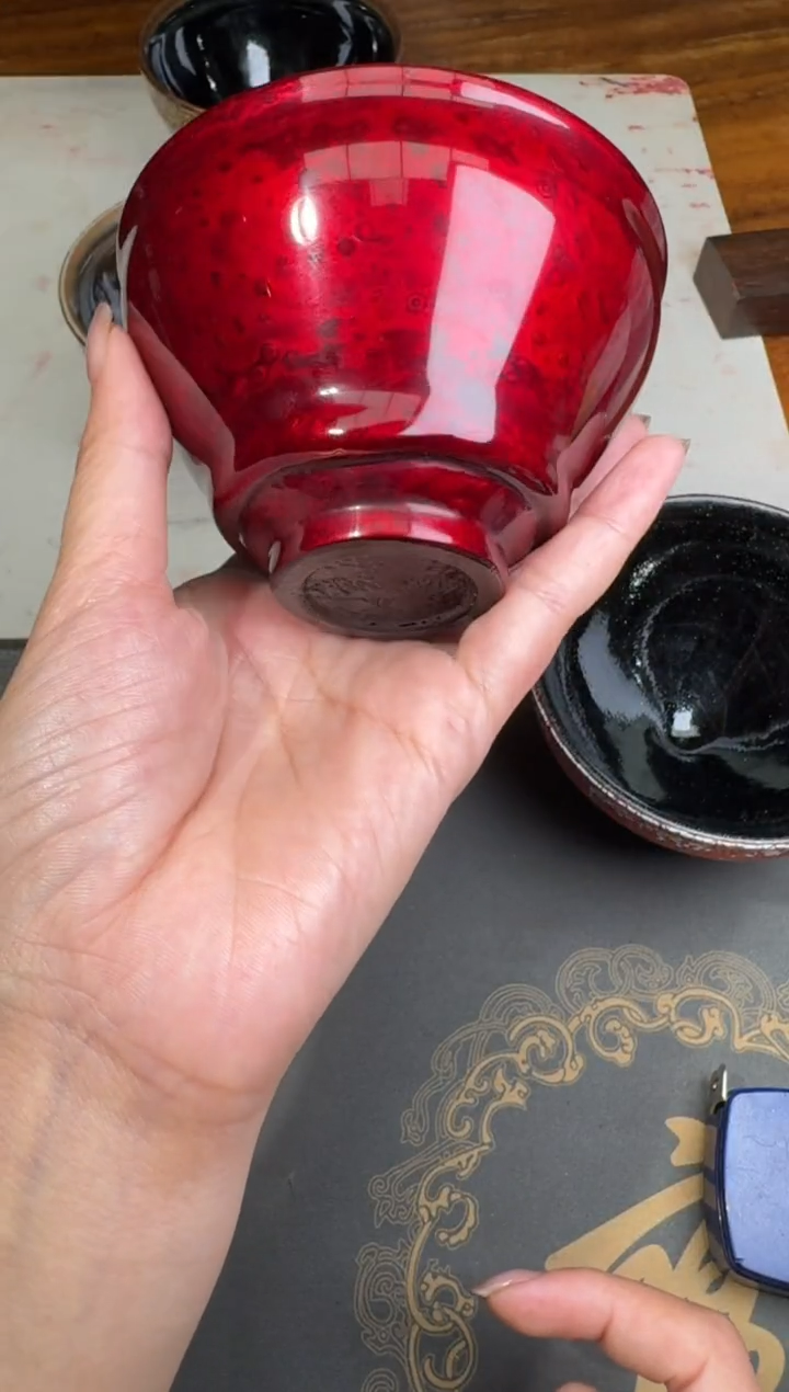 摆件黄宝庆大漆盏131