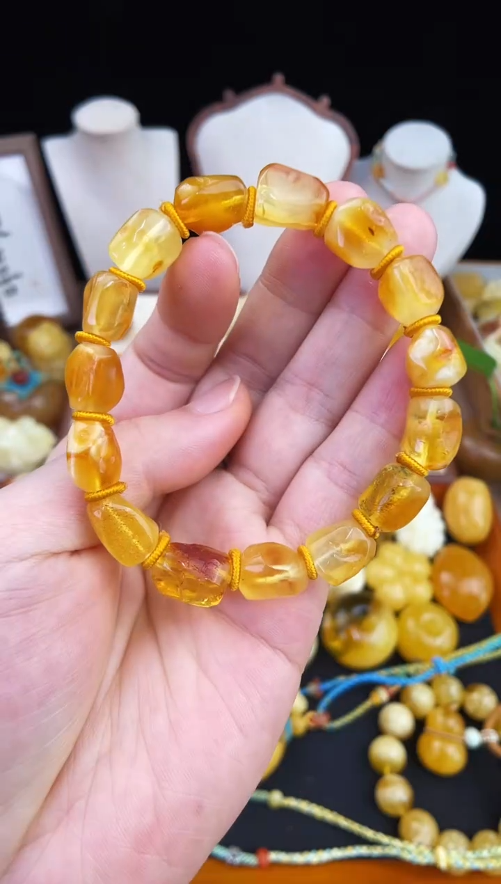 琥珀未镶嵌珠宝奇石柒月