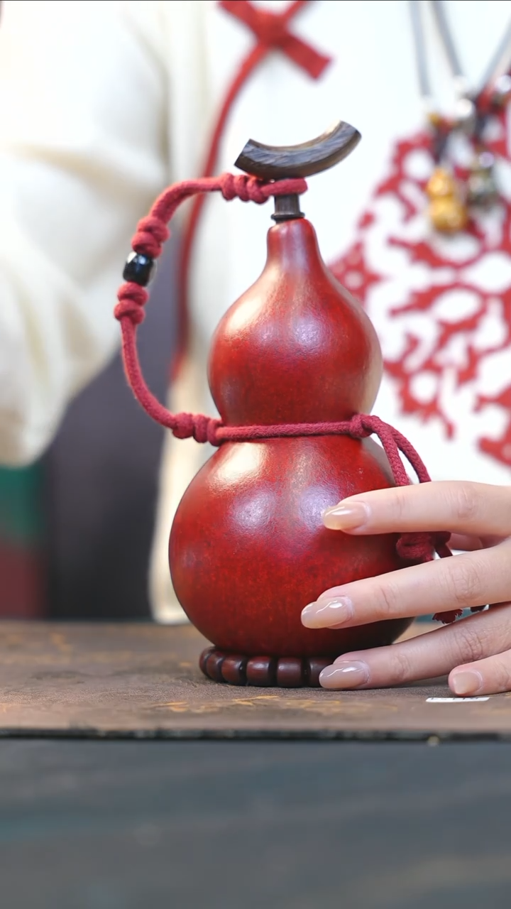 【闪购商品】RT245大漆酒葫芦不包手串及旋转底座