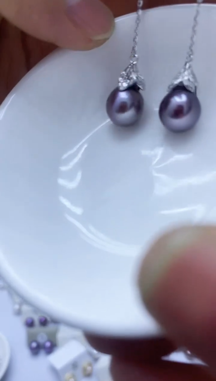 【闪购商品】淡水珍珠耳饰银S925镶嵌43