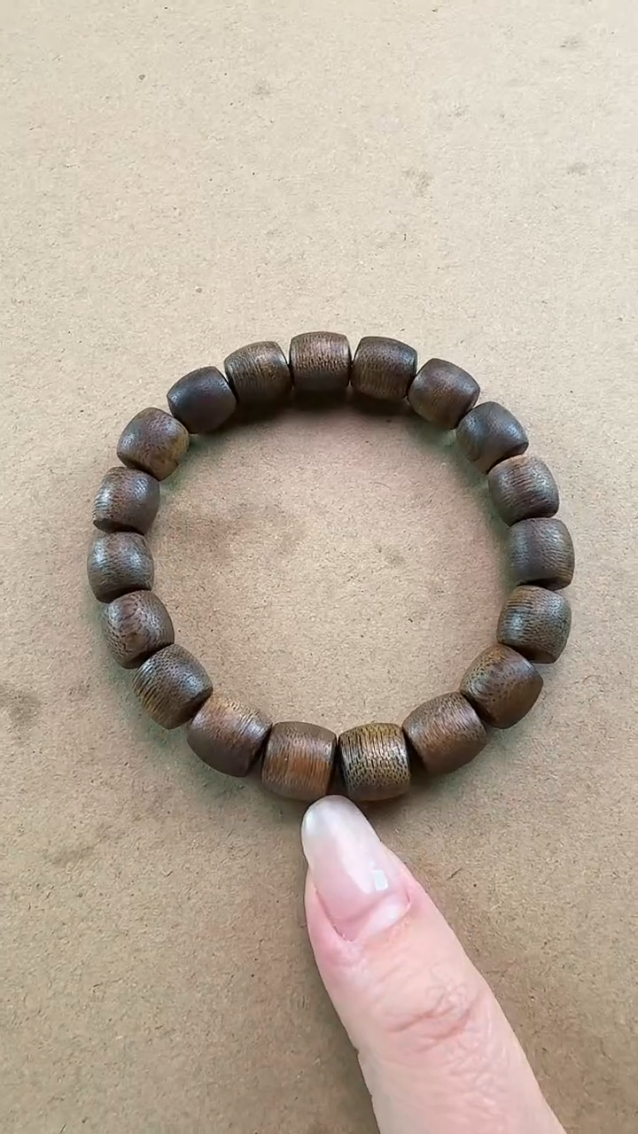 【闪购商品】沉香手串越南白棋楠1.0桶珠单圈