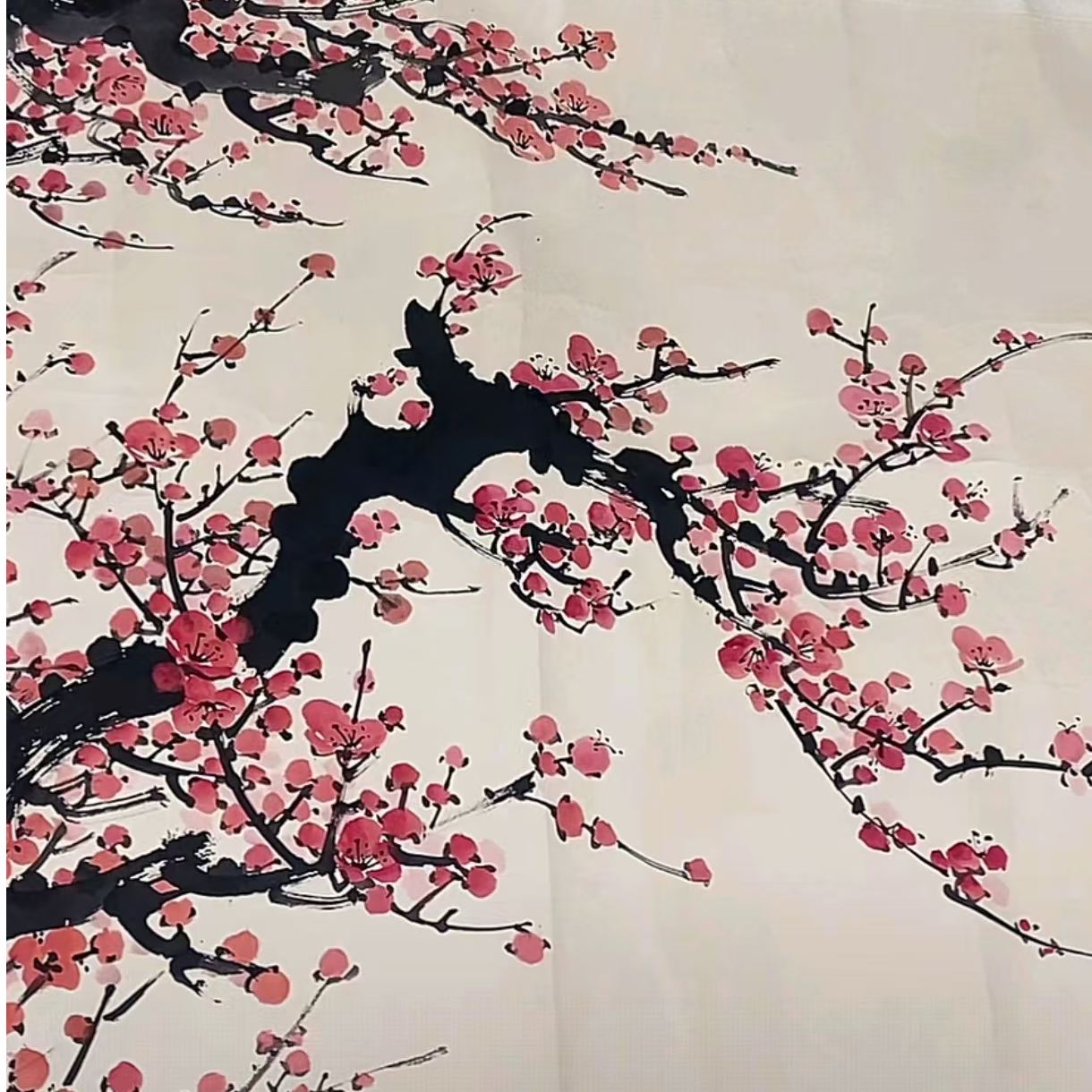 文房四宝真人手绘国画