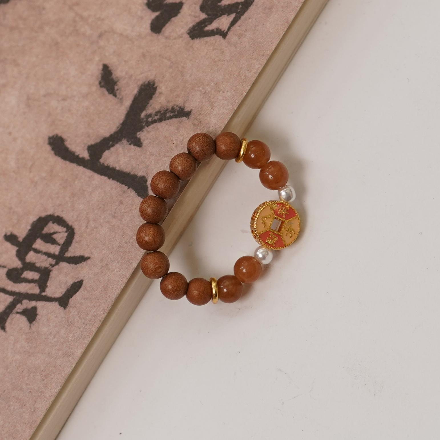 老山檀糖玉戒指ZC10A206033