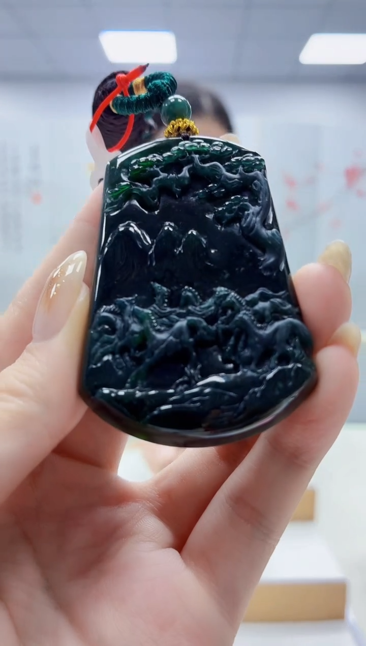 未镶嵌定制翡翠4812jw-毛货挂件43
