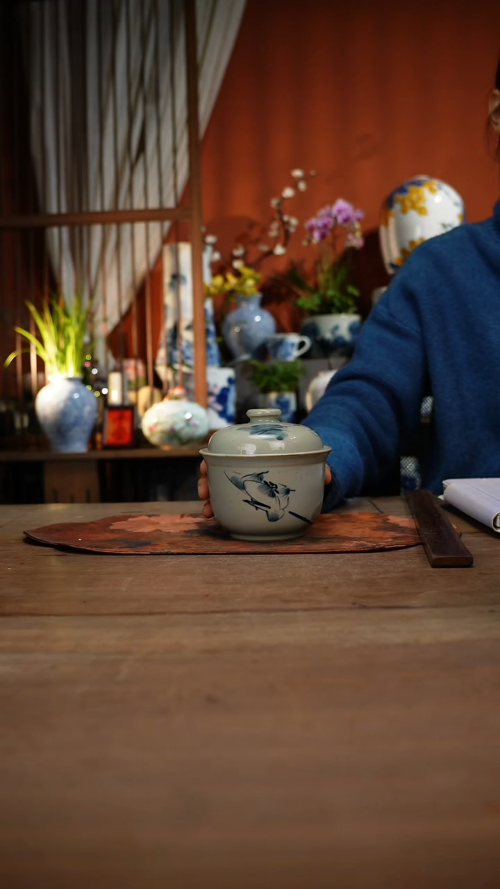 当代高温釉下彩手绘陶瓷餐具