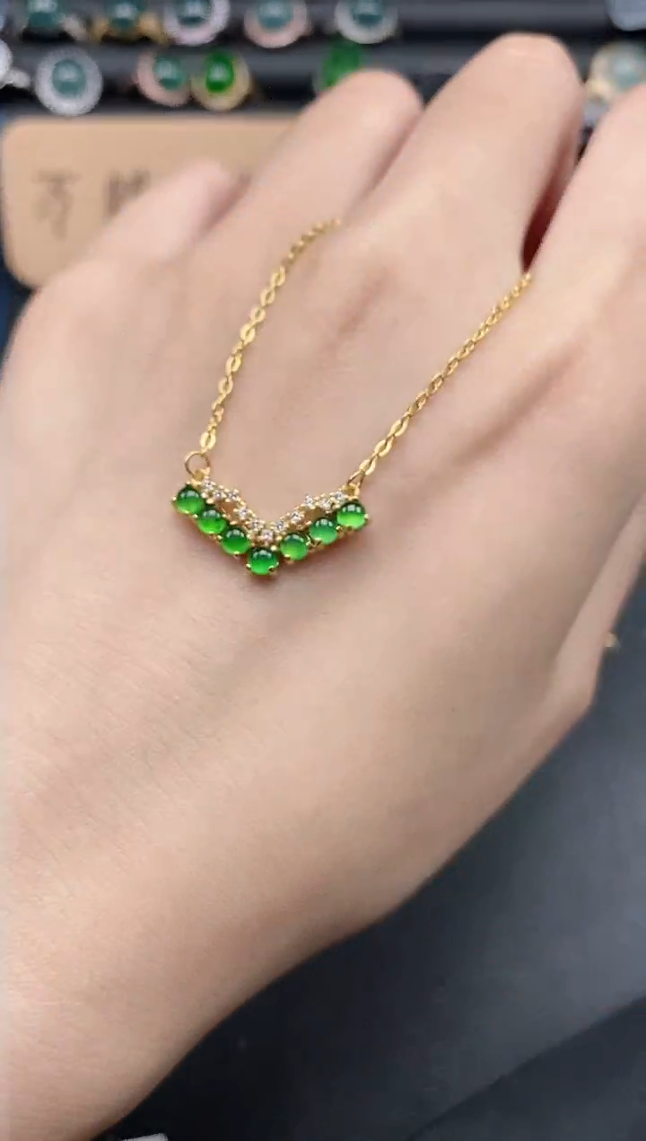 翡翠戒指银S925镶嵌5151-*4