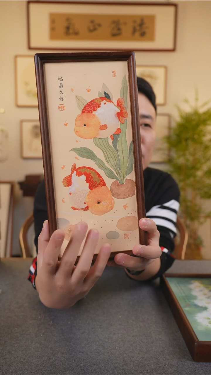 横款鹿鸣现代美术馆-岳倚竹老师作品