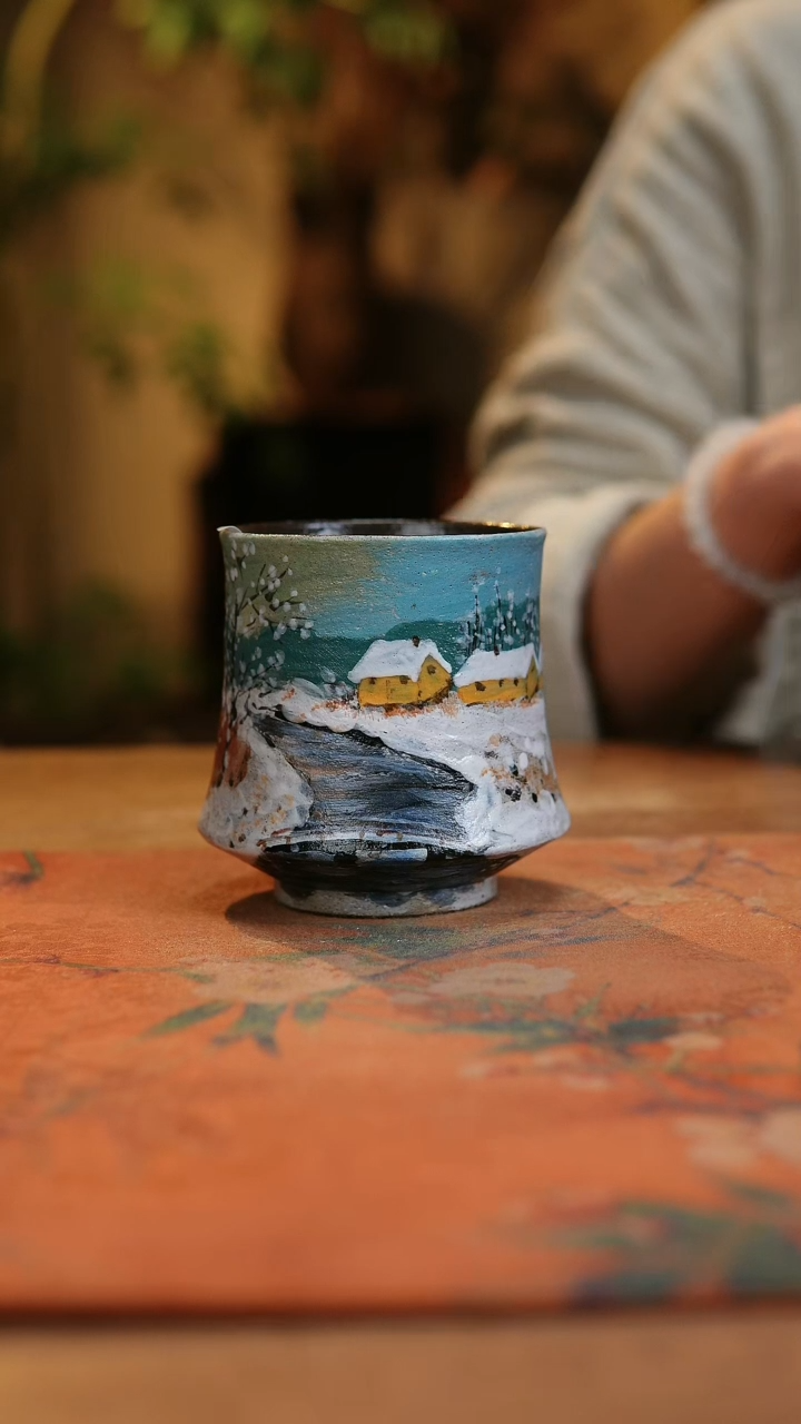 【闪购商品】瓷片1012景德镇手工手绘釉下彩高温瓷