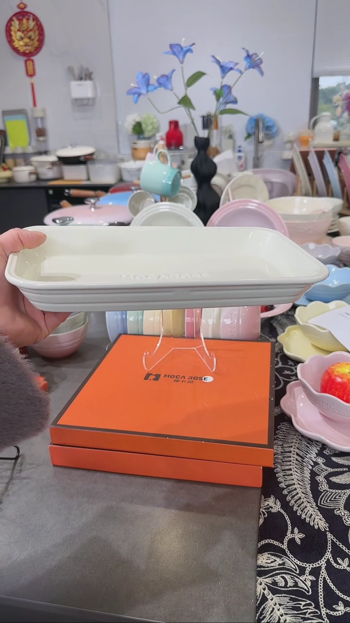 【闪购商品】瓷奶油白（11英寸）28cm炻彩鱼盘