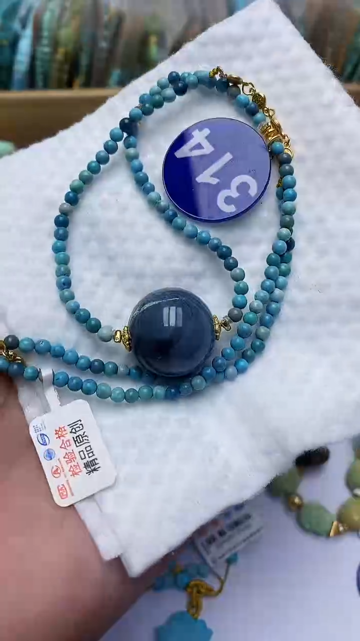 【闪购商品】绿松石项链银S925镶嵌314