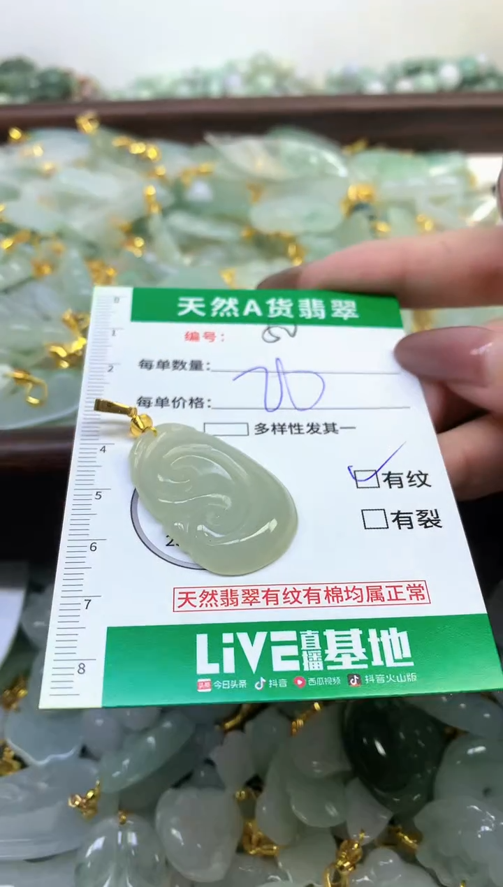 颈饰未镶嵌翡翠纯天然缅甸A货翡翠