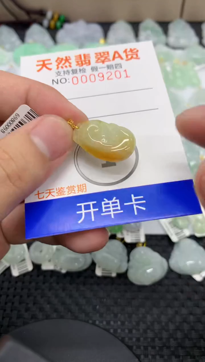 【闪购商品】翡翠颈饰18K金镶嵌11111111111